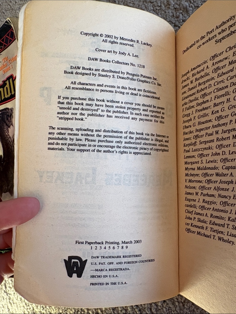 Mercedes Lackey Fantasy Bundle - 3 Books - First Printings - Picture 7 of 7